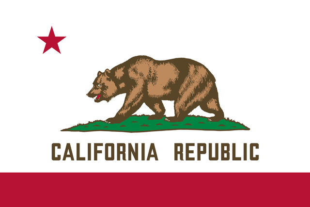 a picture of the state flag of California 